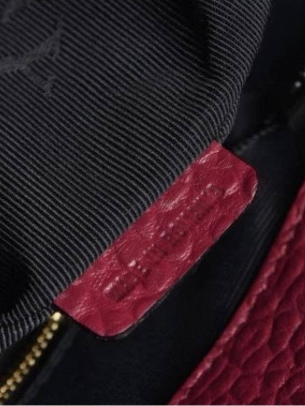 Burberry London Grainy Leather Check Medium Dewsbury Tote Bag Dark Plum NWOT - Picture 4 of 11
